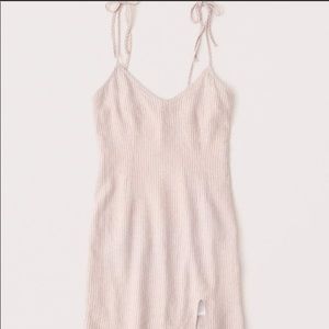 Linen blend slip dress Abercrombie